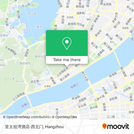 里太祖湾酒店-西北门 map