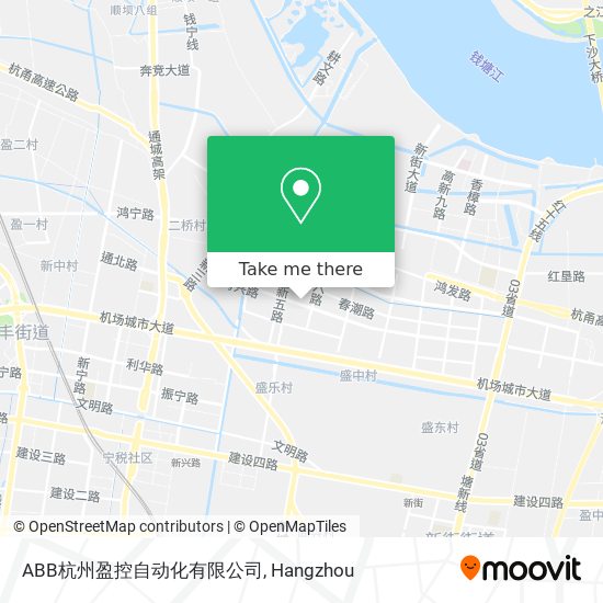 ABB杭州盈控自动化有限公司 map