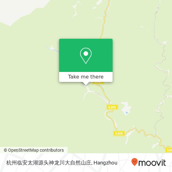 杭州临安太湖源头神龙川大自然山庄 map