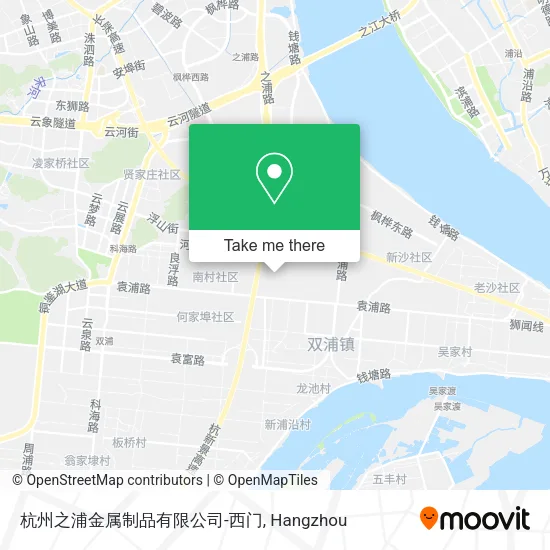 杭州之浦金属制品有限公司-西门 map
