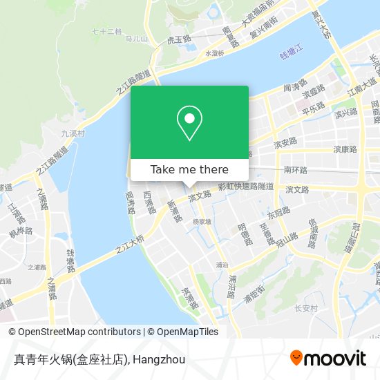 真青年火锅(盒座社店) map