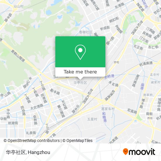 华亭社区 map
