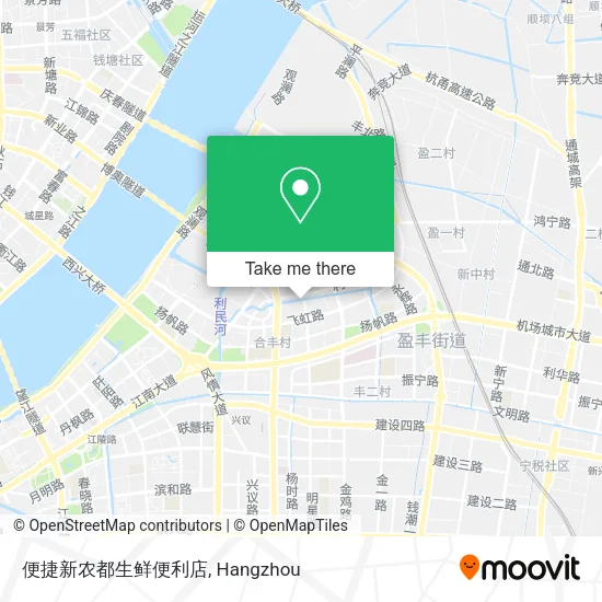 便捷新农都生鲜便利店 map