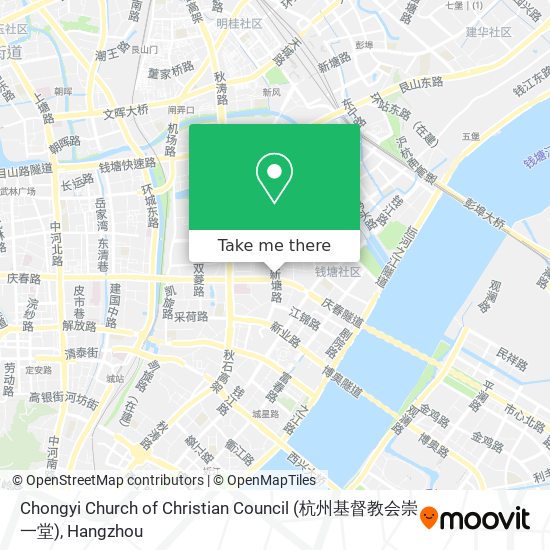 Chongyi Church of Christian Council (杭州基督教会崇一堂) map
