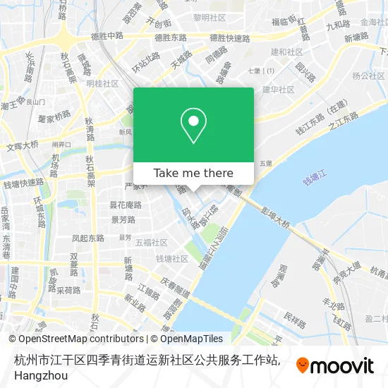 杭州市江干区四季青街道运新社区公共服务工作站 map