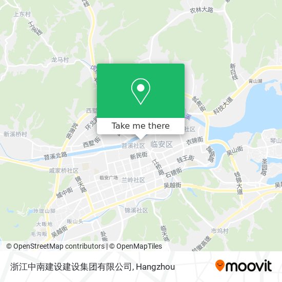 浙江中南建设建设集团有限公司 map