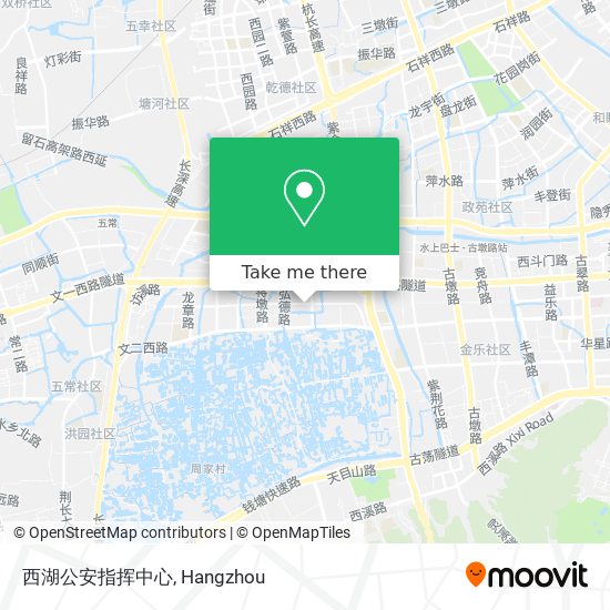 西湖公安指挥中心 map