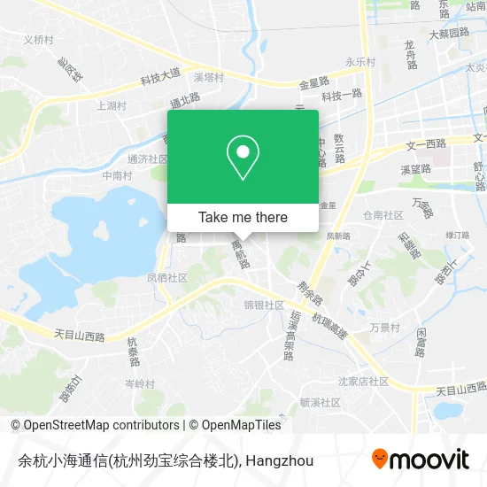 余杭小海通信(杭州劲宝综合楼北) map