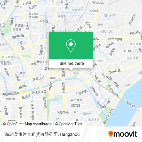 杭州美橙汽车租赁有限公司 map
