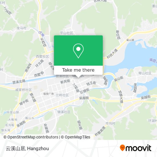 云溪山居 map