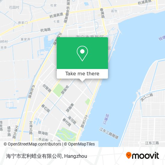 海宁市宏利蜡业有限公司 map