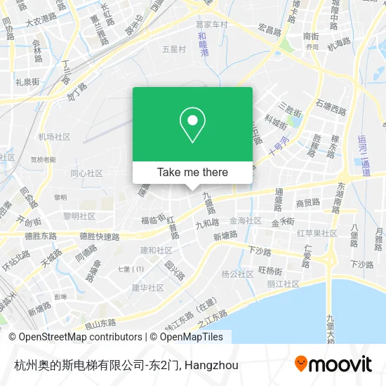 杭州奥的斯电梯有限公司-东2门 map