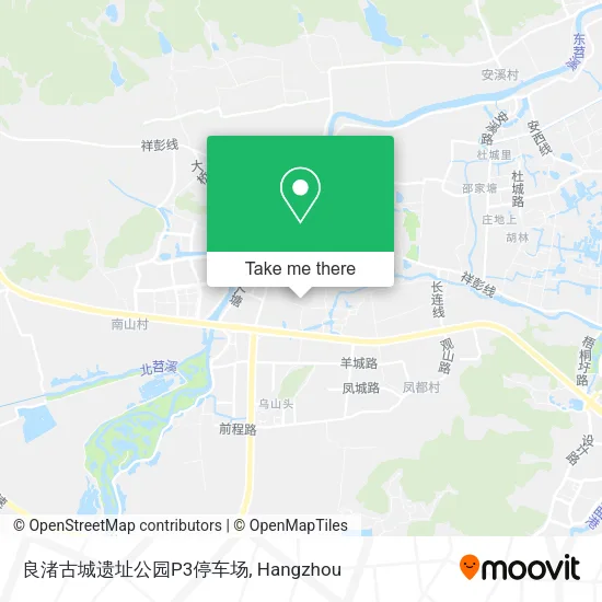 良渚古城遗址公园P3停车场 map