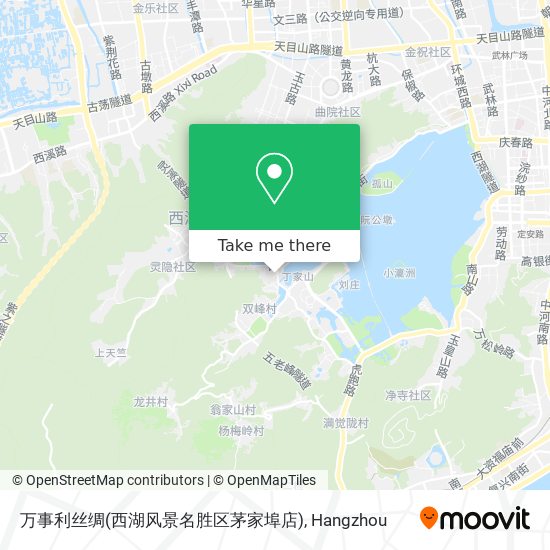万事利丝绸(西湖风景名胜区茅家埠店) map