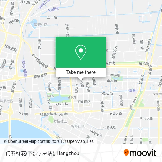 门客鲜花(下沙学林店) map