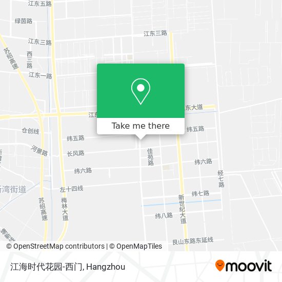 江海时代花园-西门 map