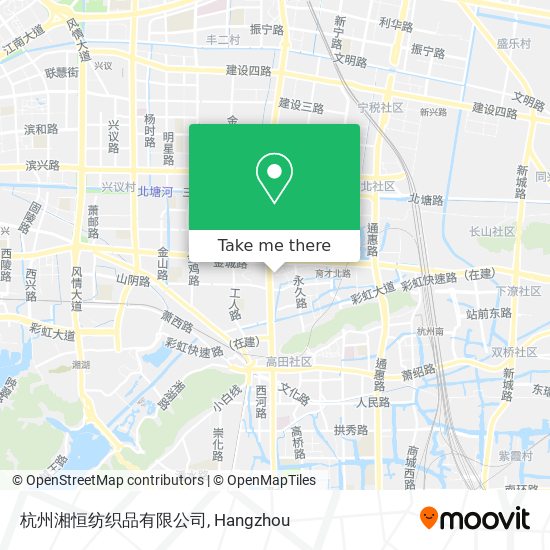 杭州湘恒纺织品有限公司 map