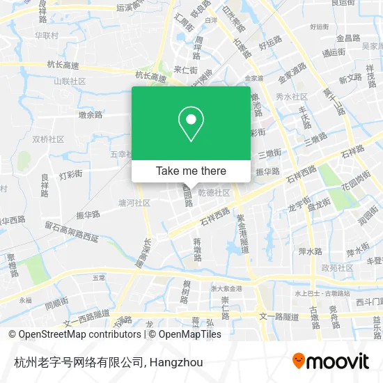 杭州老字号网络有限公司 map