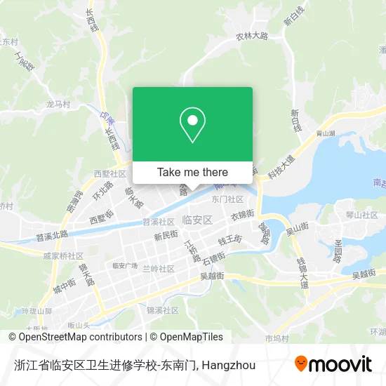 浙江省临安区卫生进修学校-东南门 map