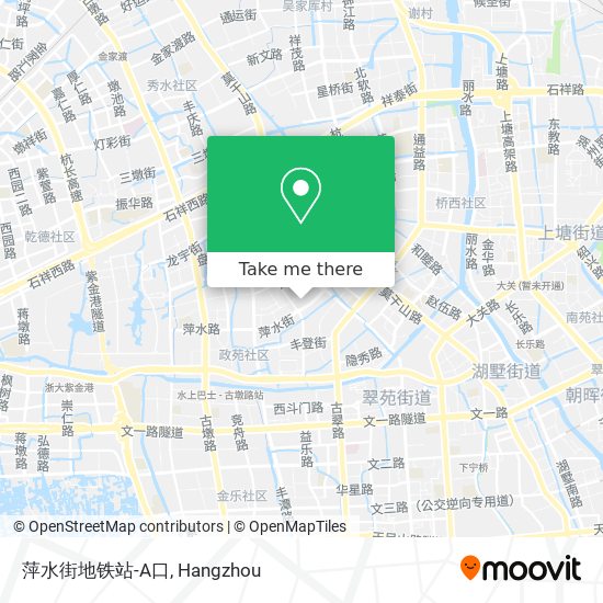 萍水街地铁站-A口 map