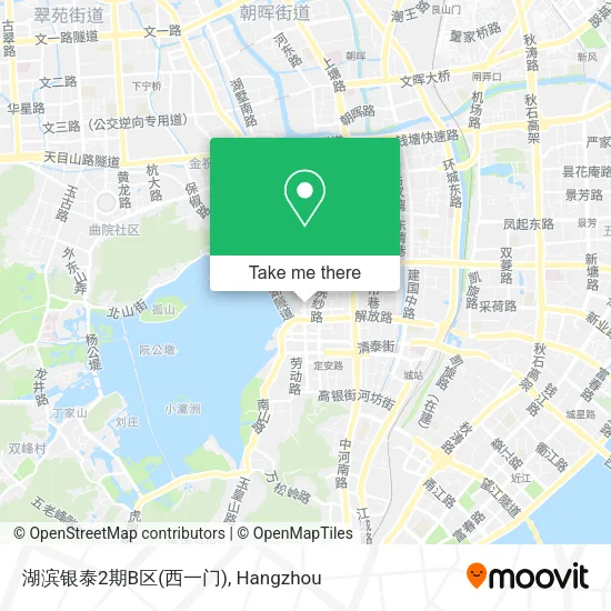 湖滨银泰2期B区(西一门) map