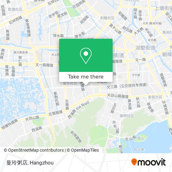 曼玲粥店 map