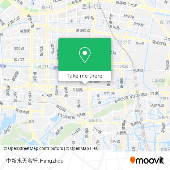 中新水天名轩 map