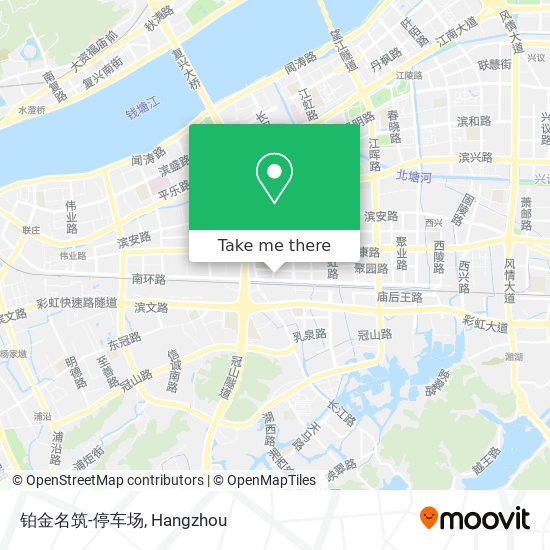 铂金名筑-停车场 map