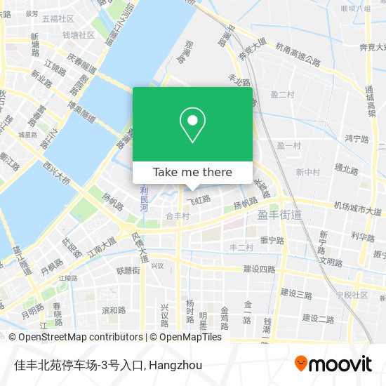 佳丰北苑停车场-3号入口 map