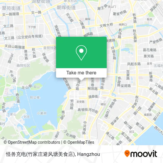 怪兽充电(竹家庄避风塘美食店) map