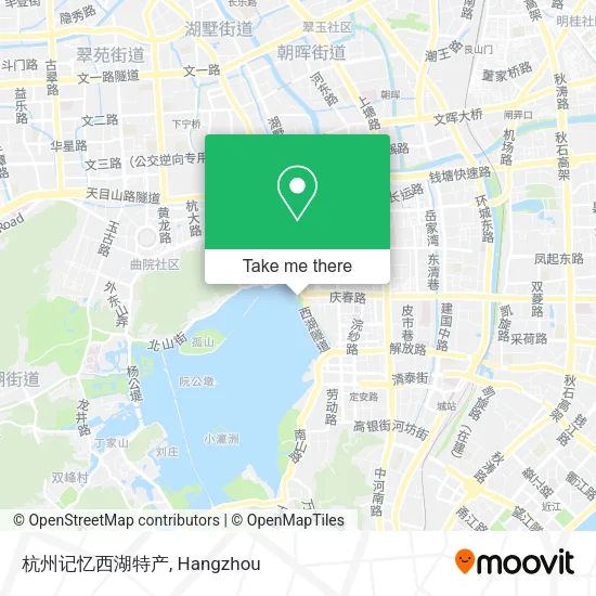 杭州记忆西湖特产 map
