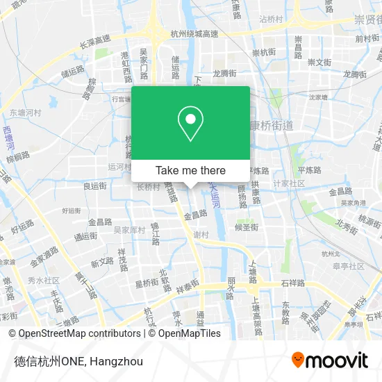 德信杭州ONE map
