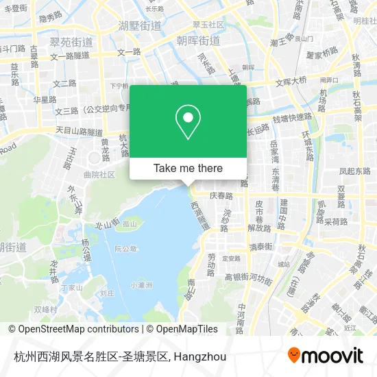 杭州西湖风景名胜区-圣塘景区 map