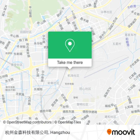 杭州金森科技有限公司 map