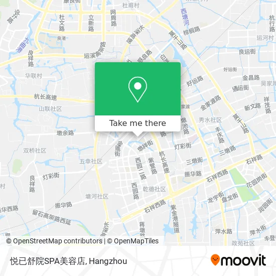悦已舒院SPA美容店 map