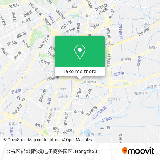 余杭区邮e邦跨境电子商务园区 map