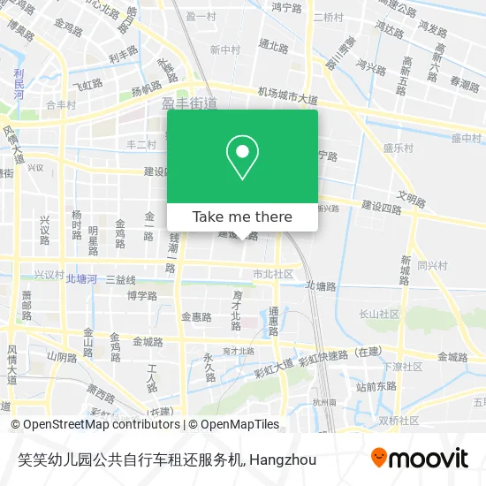 笑笑幼儿园公共自行车租还服务机 map
