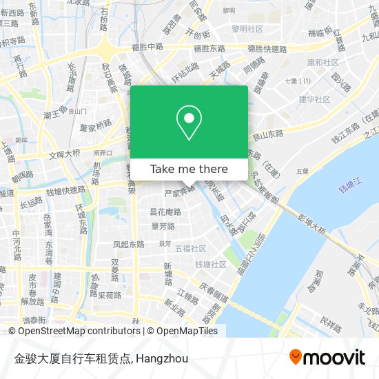 金骏大厦自行车租赁点 map