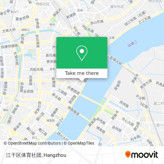 江干区体育社团 map