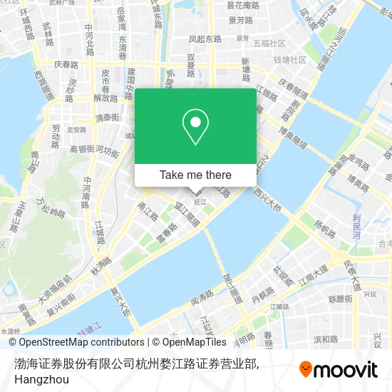 渤海证券股份有限公司杭州婺江路证券营业部 map