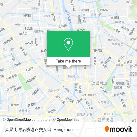 风景街与后横港路交叉口 map