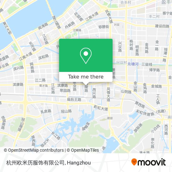杭州欧米历服饰有限公司 map