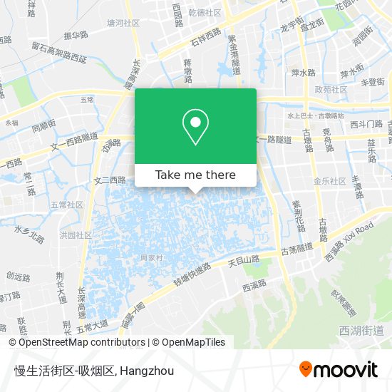 慢生活街区-吸烟区 map