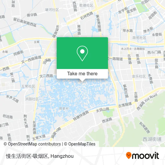 慢生活街区-吸烟区 map