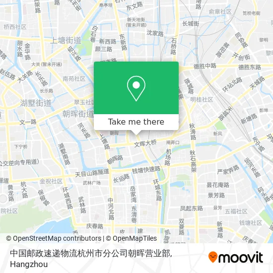 中国邮政速递物流杭州市分公司朝晖营业部 map