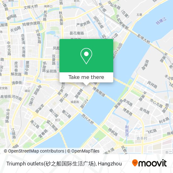 Triumph outlets(砂之船国际生活广场) map