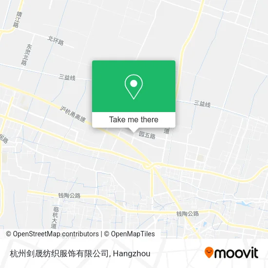 杭州剑晟纺织服饰有限公司 map