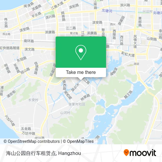 海山公园自行车租赁点 map