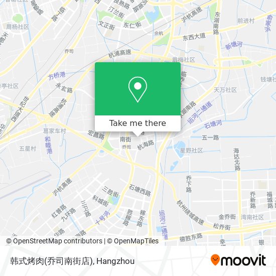 韩式烤肉(乔司南街店) map