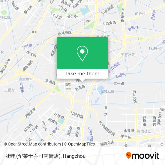 街电(华莱士乔司南街店) map